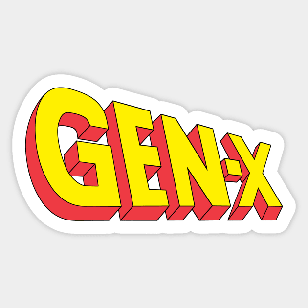 Gen-X Sticker by Batang 90s Art